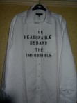 Be Reasonable  punk shirt / westwood / new wave / 1977