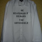 Be Reasonable  punk shirt / westwood / new wave / 1977